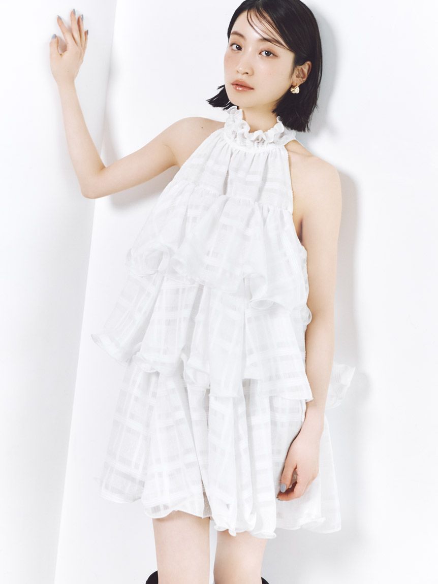 SNIDEL「ドロップフープピアス」|ピアス|