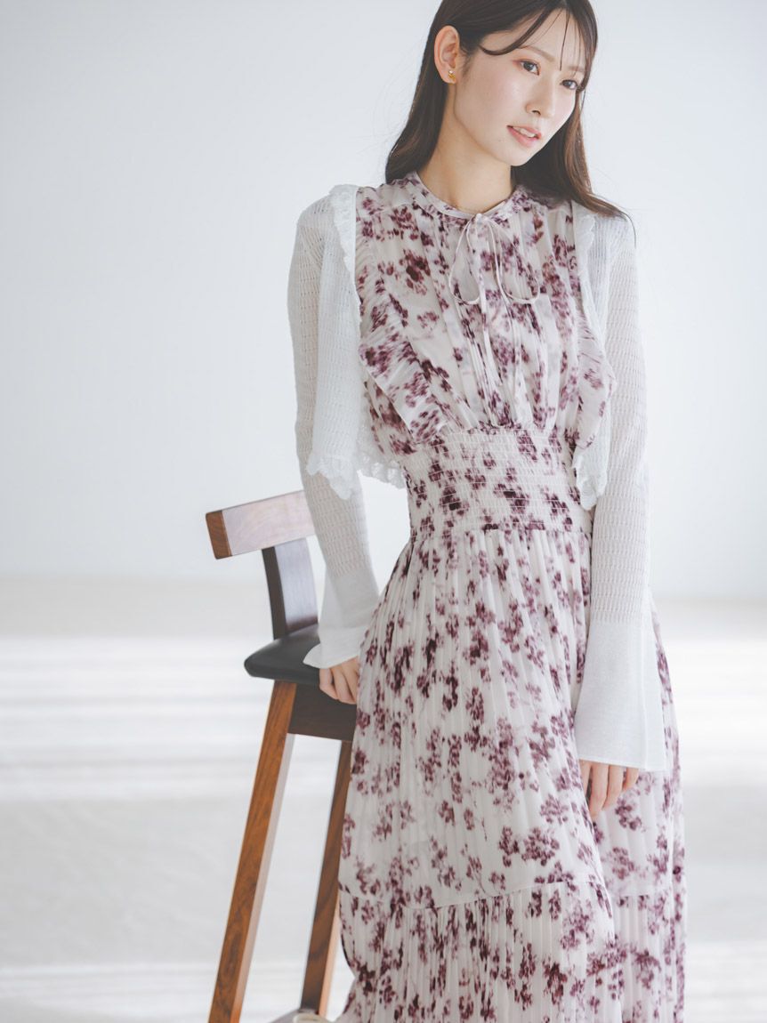 SNIDEL「シアーフリルコンパクトカーディガン」|カーディガン|