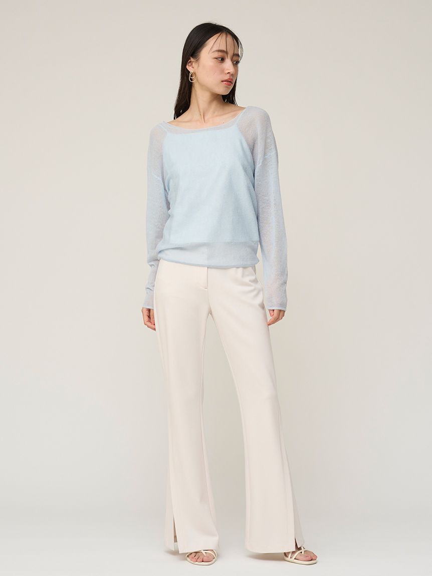 SNIDEL「スリットカットパンツ」|チノ|IVR