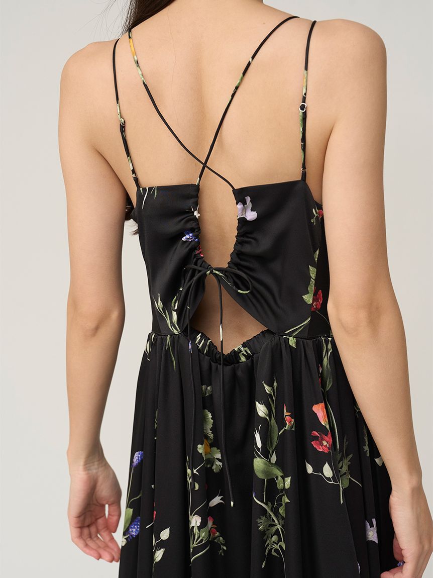 SNIDEL「【WEB限定00サイズあり】ボタニカルパターンキャミワンピース」|ワンピース|