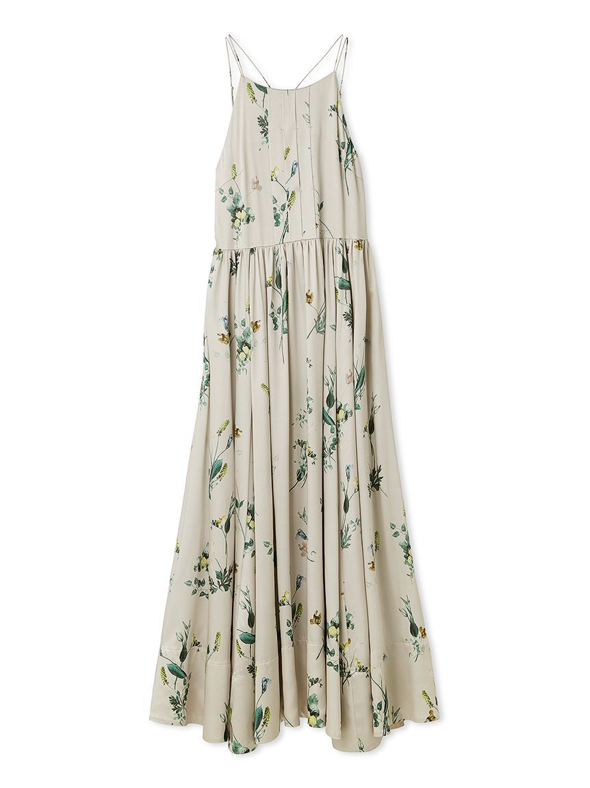 SNIDEL「【WEB限定00サイズあり】ボタニカルパターンキャミワンピース」|ワンピース|