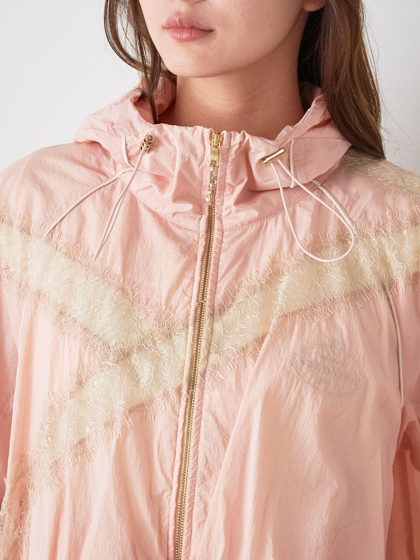 SNIDEL「【Chacott】コラボナイロンレースブルゾン」|ブルゾン・スタジャン|