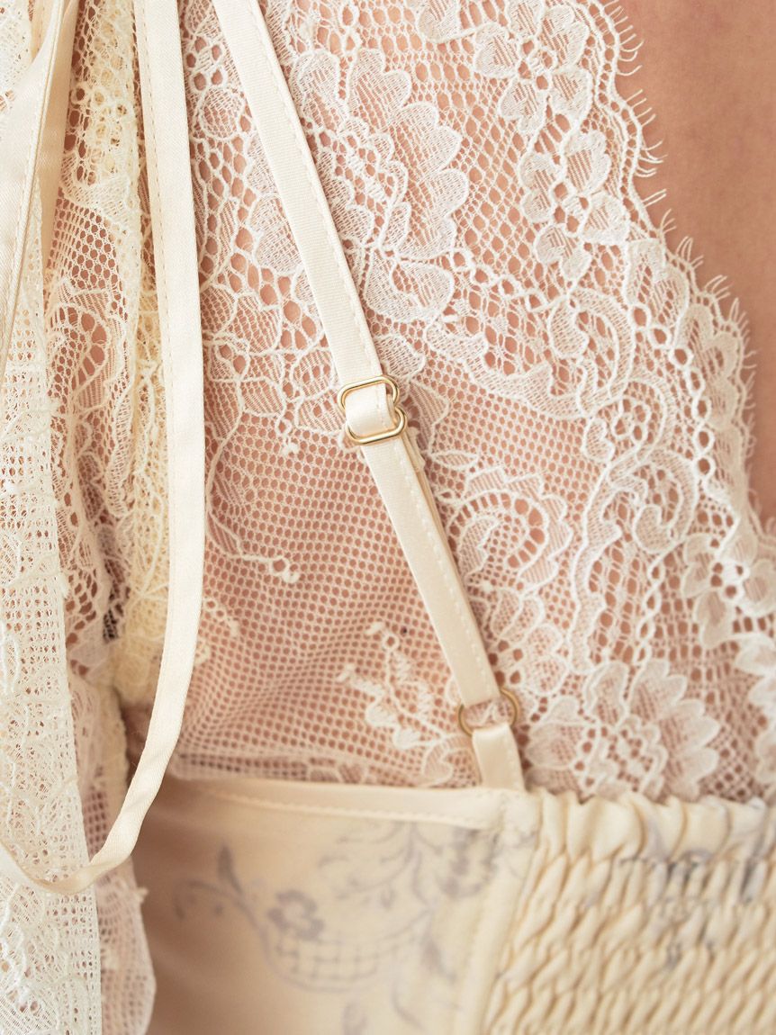 SNIDEL「【Chacott】コラボフラワーレースワンピース」|ワンピース|