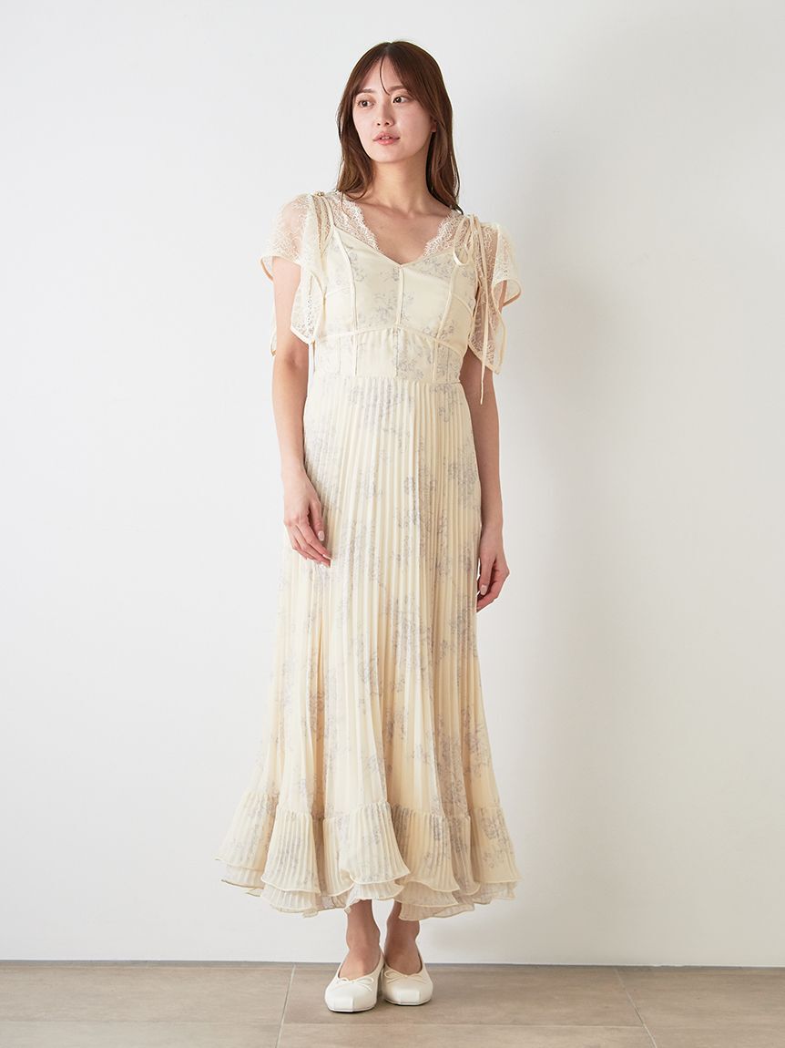 SNIDEL「【Chacott】コラボフラワーレースワンピース」|ワンピース|