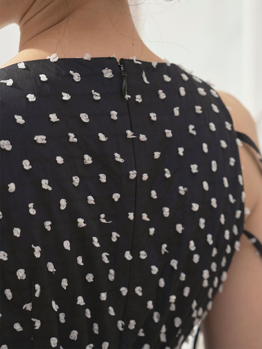 SNIDEL「ドビードットティアードワンピース」|ワンピース|