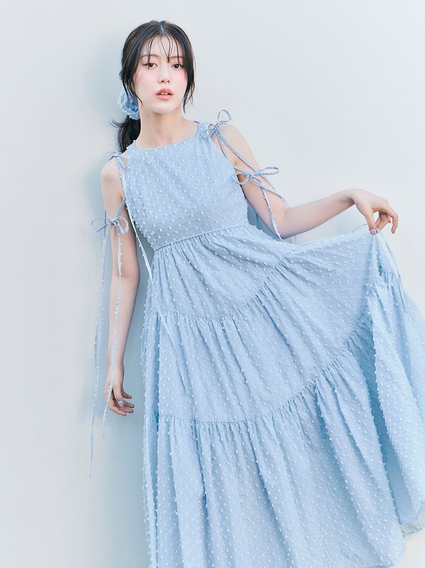 SNIDEL「ドビードットティアードワンピース」|ワンピース|LBLU