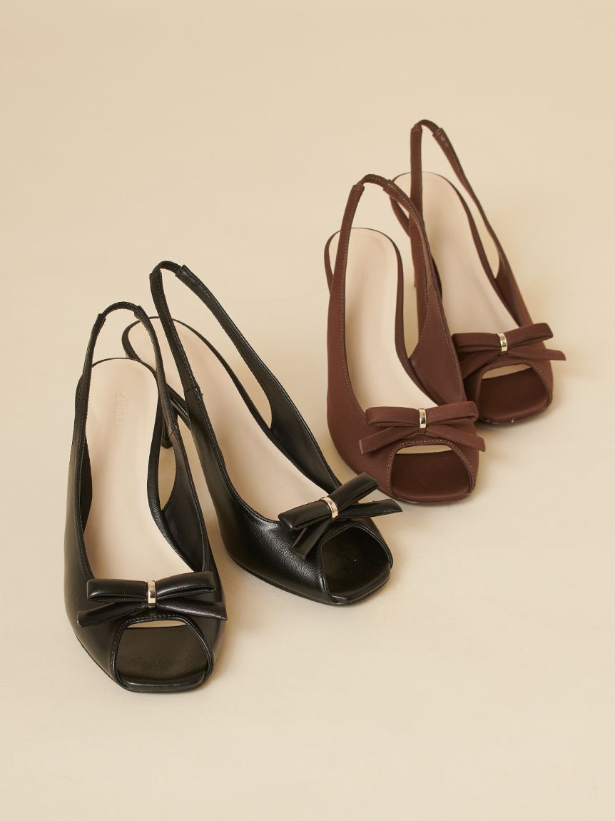 SNIDEL「バックストラップリボンサンダル」|サンダル|