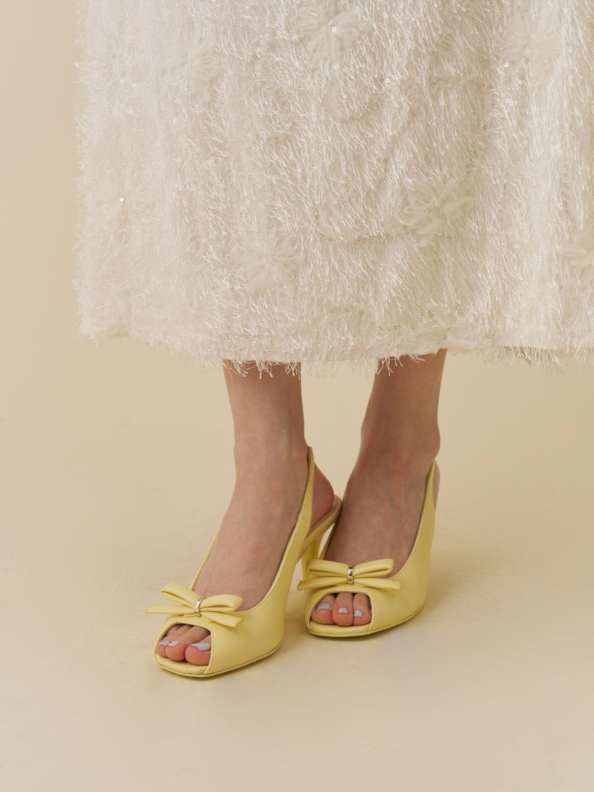 SNIDEL「バックストラップリボンサンダル」|サンダル|