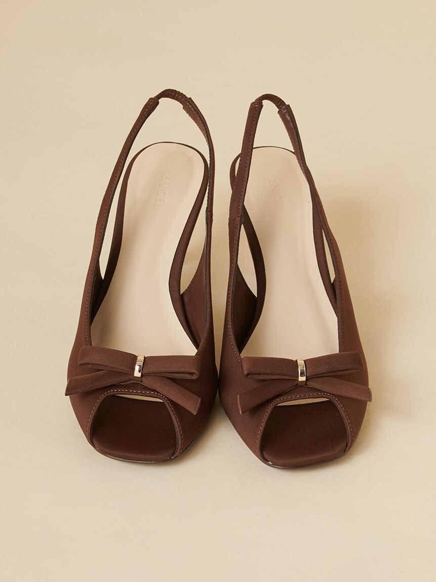 SNIDEL「バックストラップリボンサンダル」|サンダル|BRW
