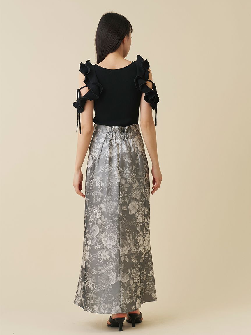 SNIDEL「フローラルジャガードマーメイドスカート」|スカート|