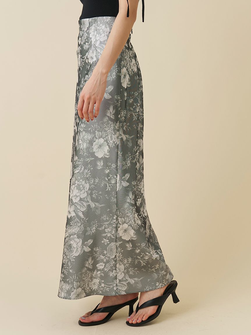 SNIDEL「フローラルジャガードマーメイドスカート」|スカート|