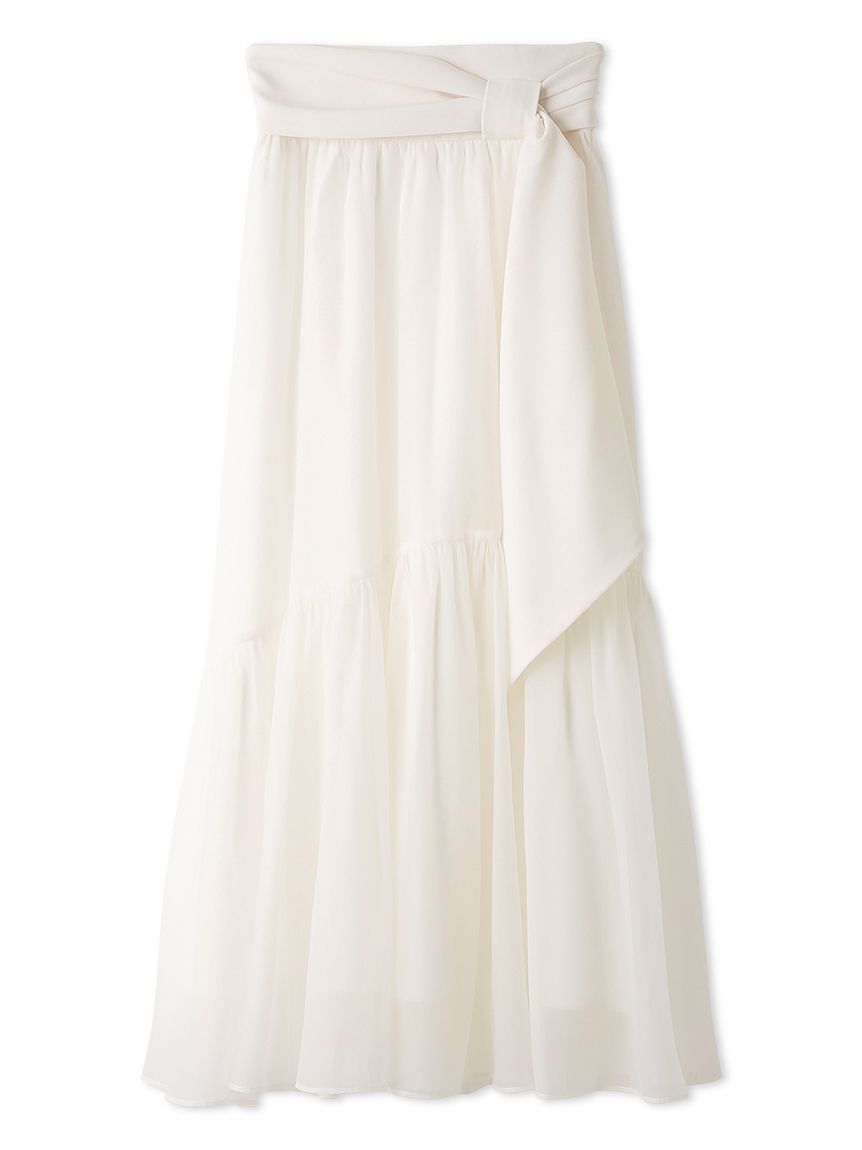 SNIDEL「ベルトデザインシアースカート」|スカート|