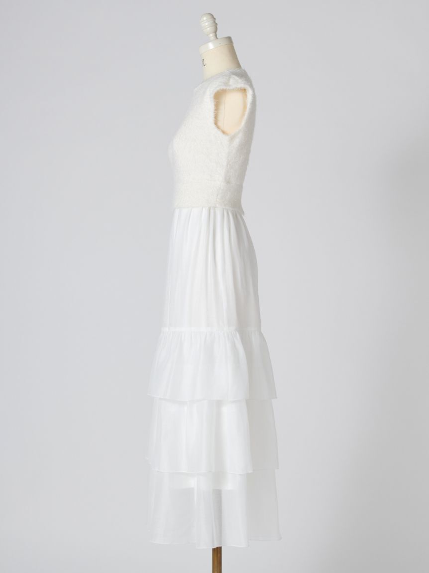 SNIDEL「ニットドッキングティアードワンピース」|ワンピース|