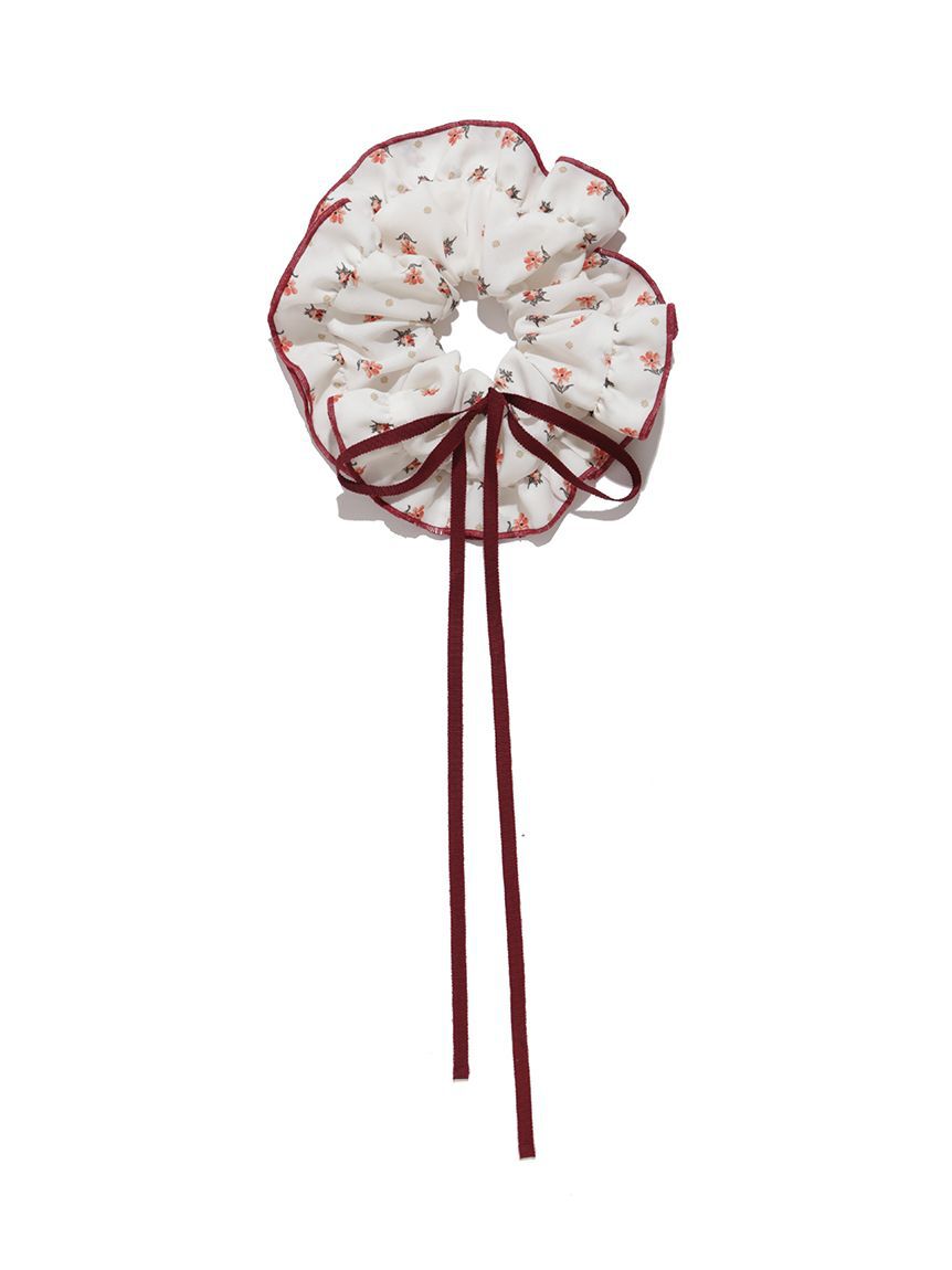 FRAY I.D「【FRAY I.D MADE WITH LIBERTY FABRIC】フリルリボンシュシュ」|ヘアバンド|RED