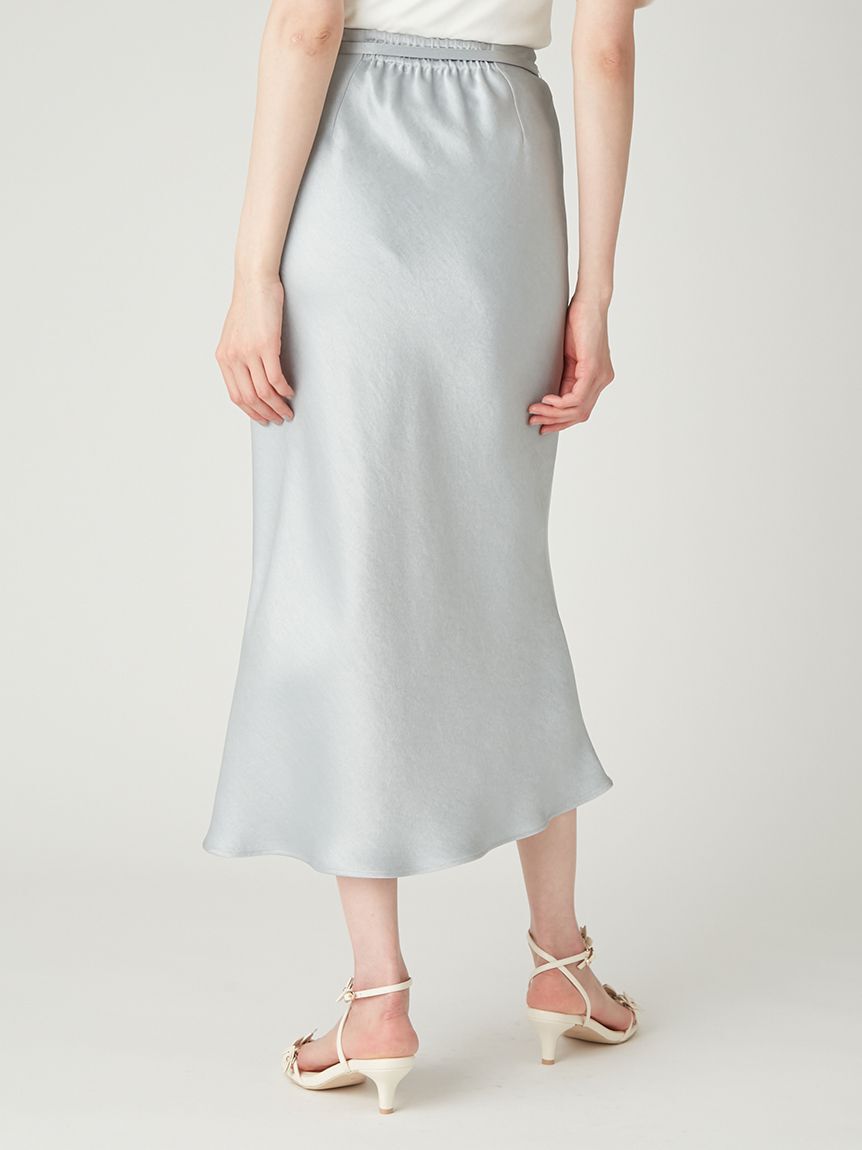 FRAY I.D「サテンナロースカート／接触冷感」|スカート|