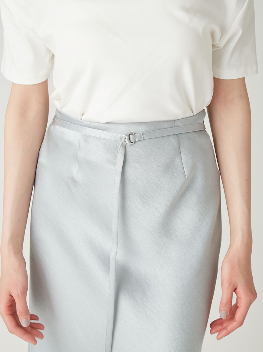 FRAY I.D「サテンナロースカート／接触冷感」|スカート|