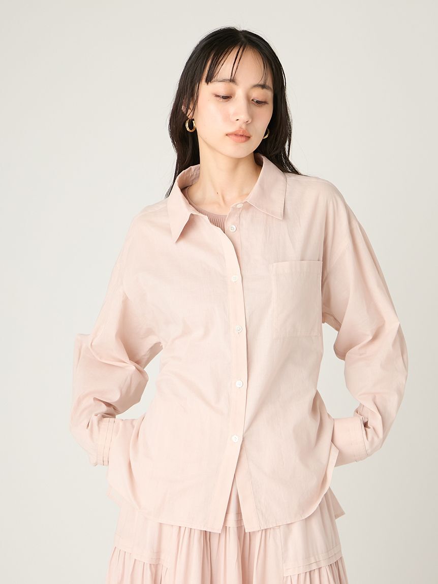 FRAY I.D「サイドスリットシアーシャツ」|シャツ・ブラウス|