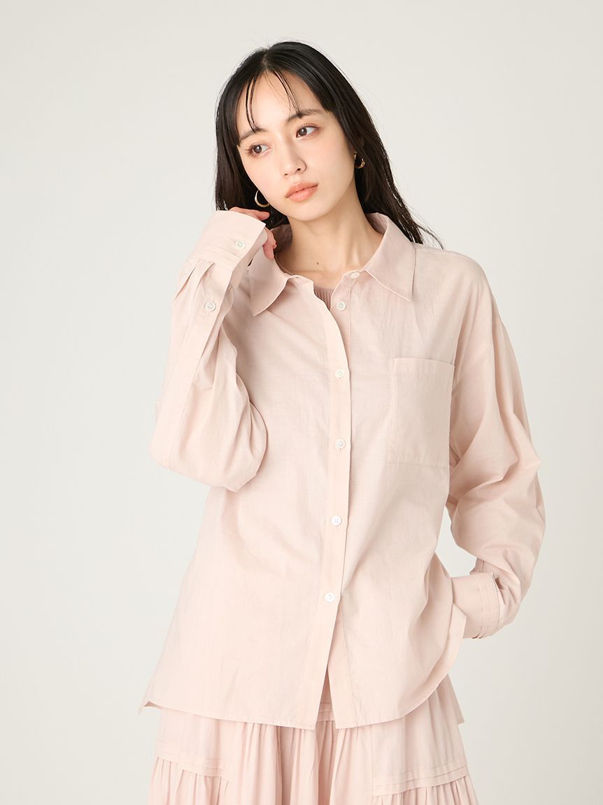 FRAY I.D「サイドスリットシアーシャツ」|シャツ・ブラウス|