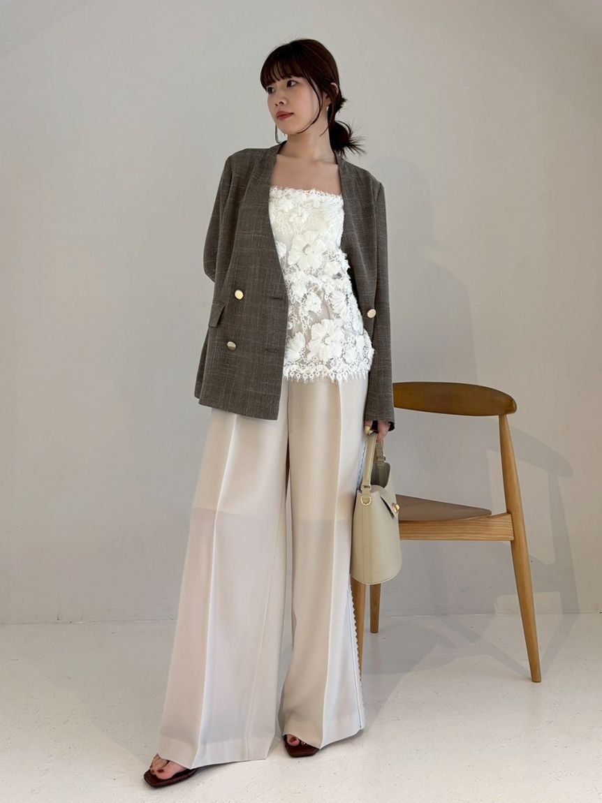 FRAY I.D「フラワーエンブロイダリーレースキャミソール」|キャミソール|