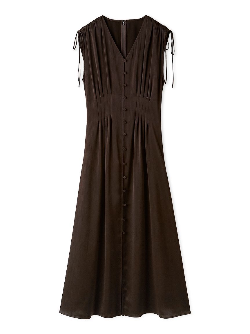 FRAY I.D「ウエストタックサテンワンピース／ウォッシャブル」|ワンピース|