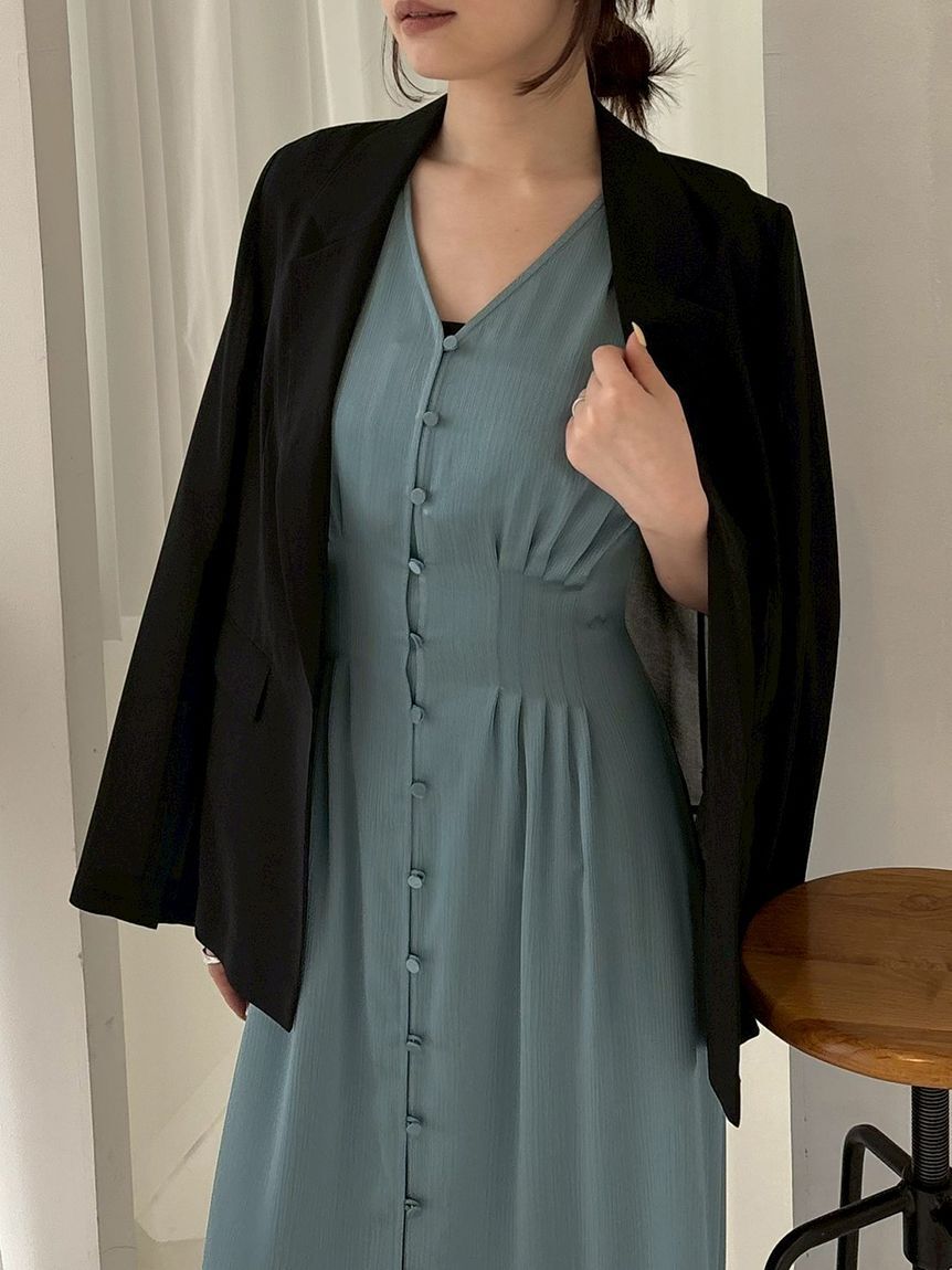 FRAY I.D「ウエストタックサテンワンピース／ウォッシャブル」|ワンピース|