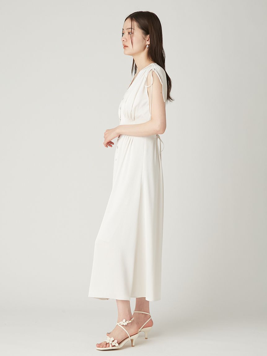 FRAY I.D「ウエストタックサテンワンピース／ウォッシャブル」|ワンピース|