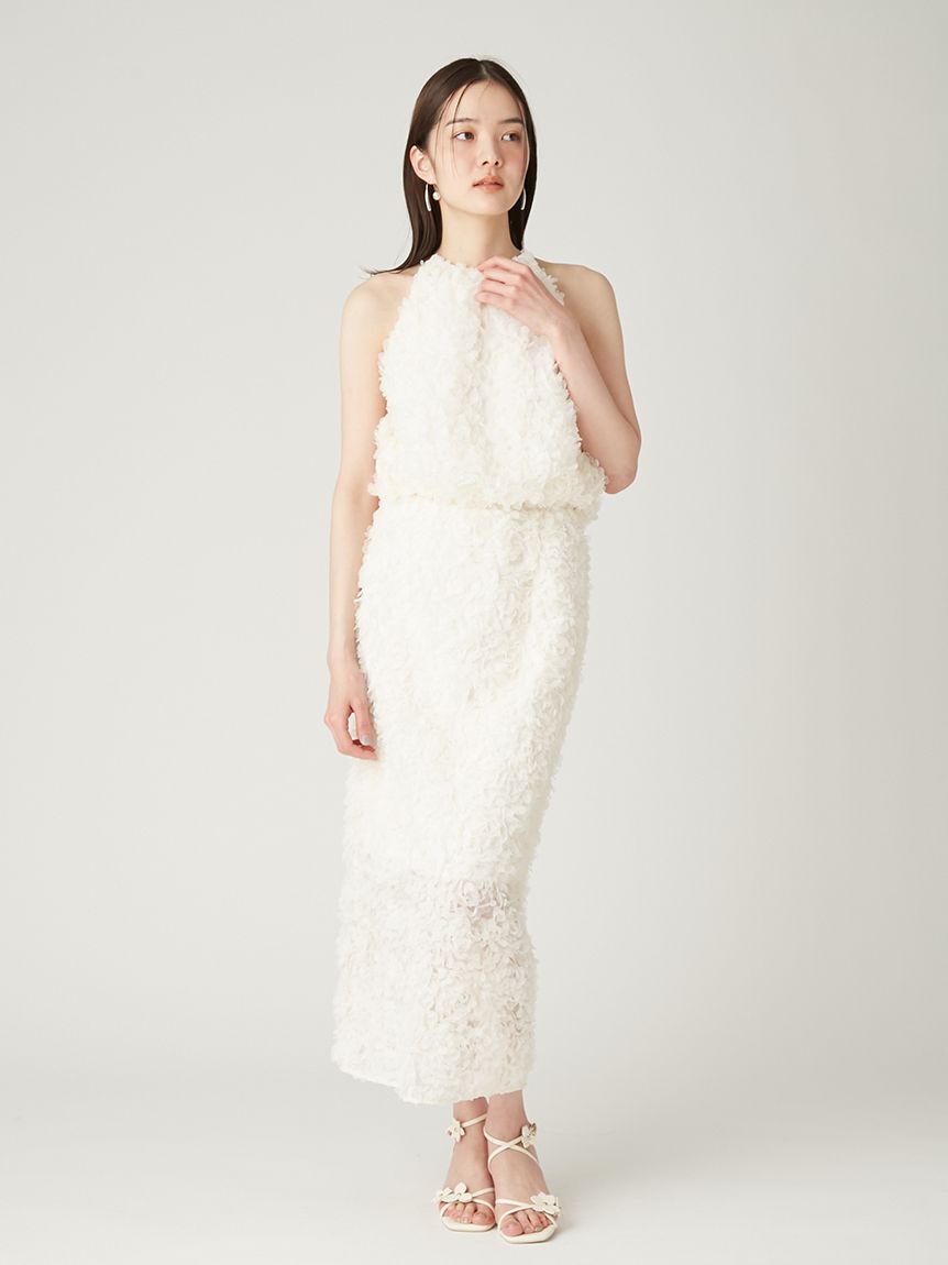 FRAY I.D「3Dフラワーストレートスカート」|スカート|