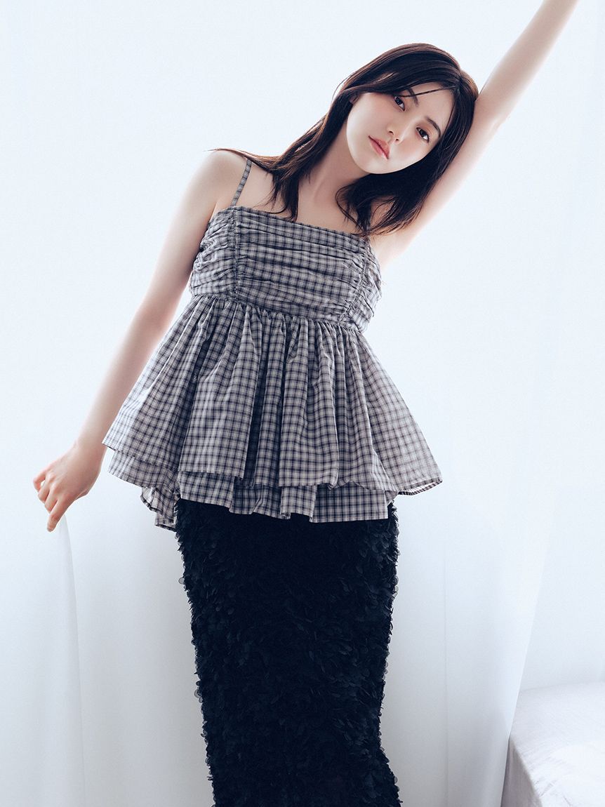 FRAY I.D「3Dフラワーストレートスカート」|スカート|