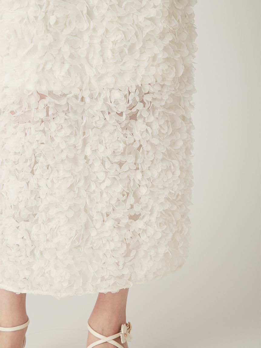 FRAY I.D「3Dフラワーストレートスカート」|スカート|