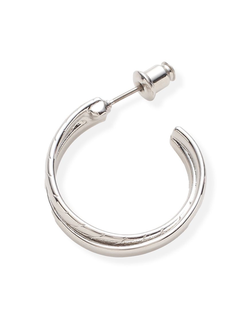 FRAY I.D「クロスラインフープピアス」|ピアス|