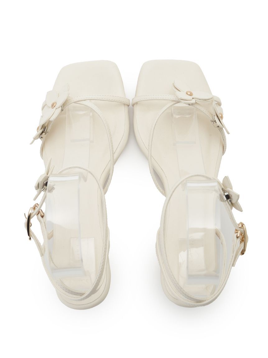 FRAY I.D「フラワーモチーフストラップサンダル」|サンダル|