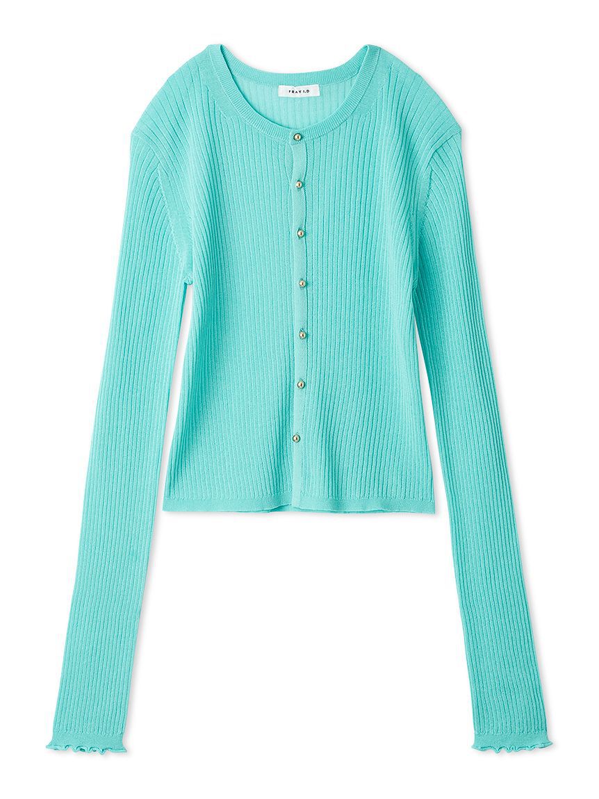 FRAY I.D「シルクコットンシアーリブカーディガン」|カーディガン|TUQ