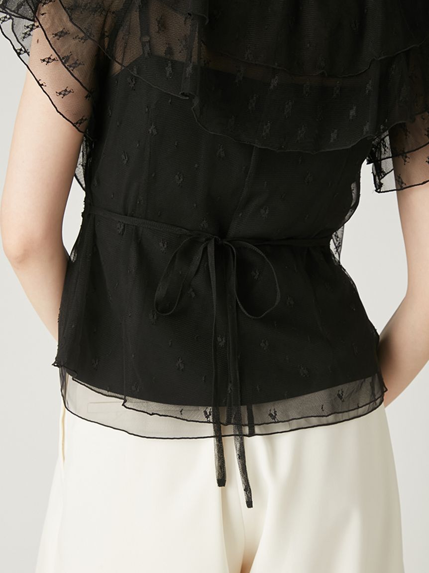 FRAY I.D「ラッフルチュールレースブラウス」|シャツ・ブラウス|