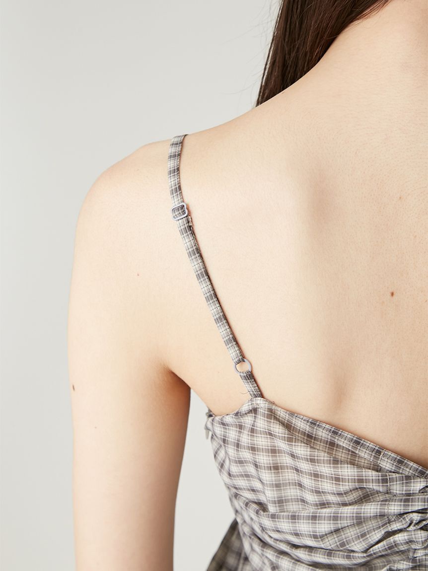 FRAY I.D「バックシャンペプラムギャザーキャミソール」|キャミソール|