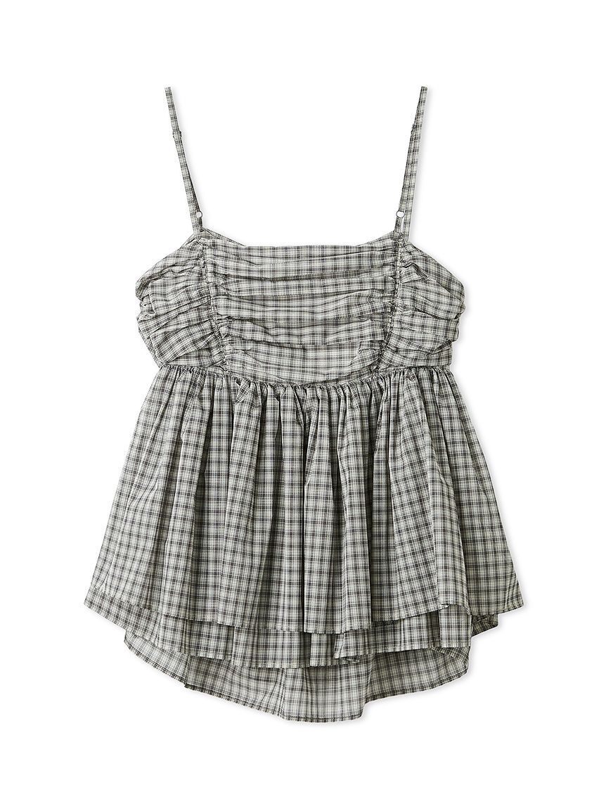 FRAY I.D「バックシャンペプラムギャザーキャミソール」|キャミソール|