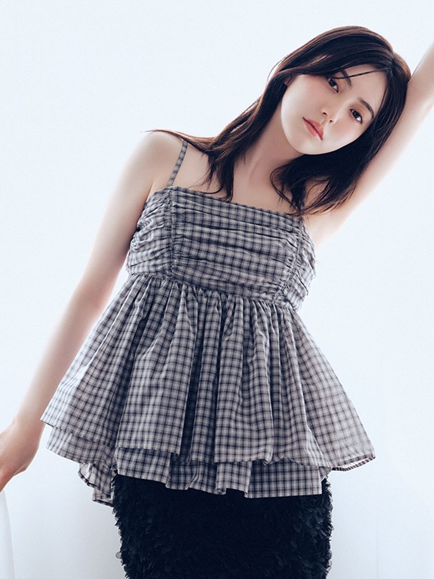 FRAY I.D「バックシャンペプラムギャザーキャミソール」|キャミソール|CHECK