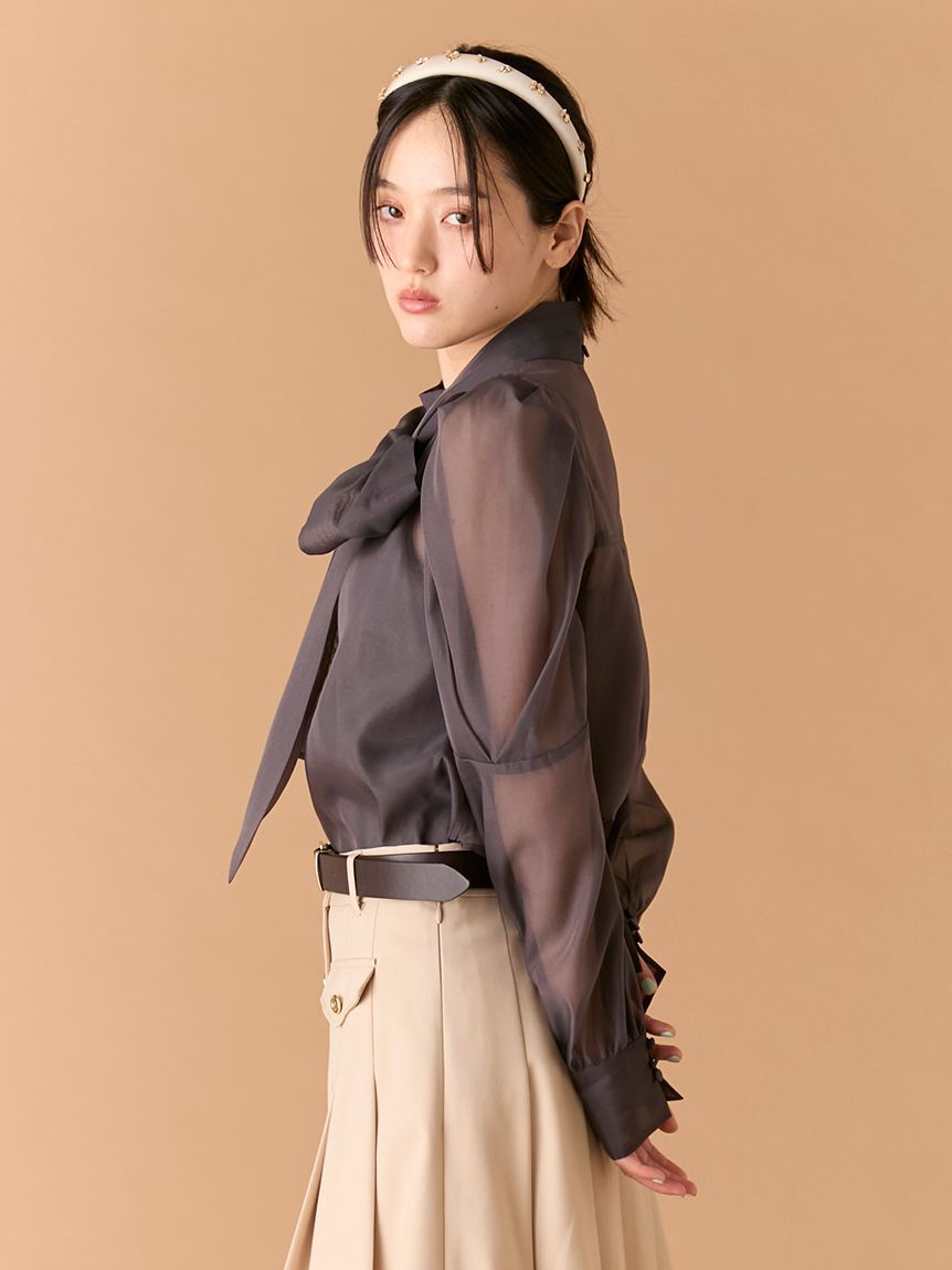 LILY BROWN「ビックボウタイブラウス」|シャツ・ブラウス|