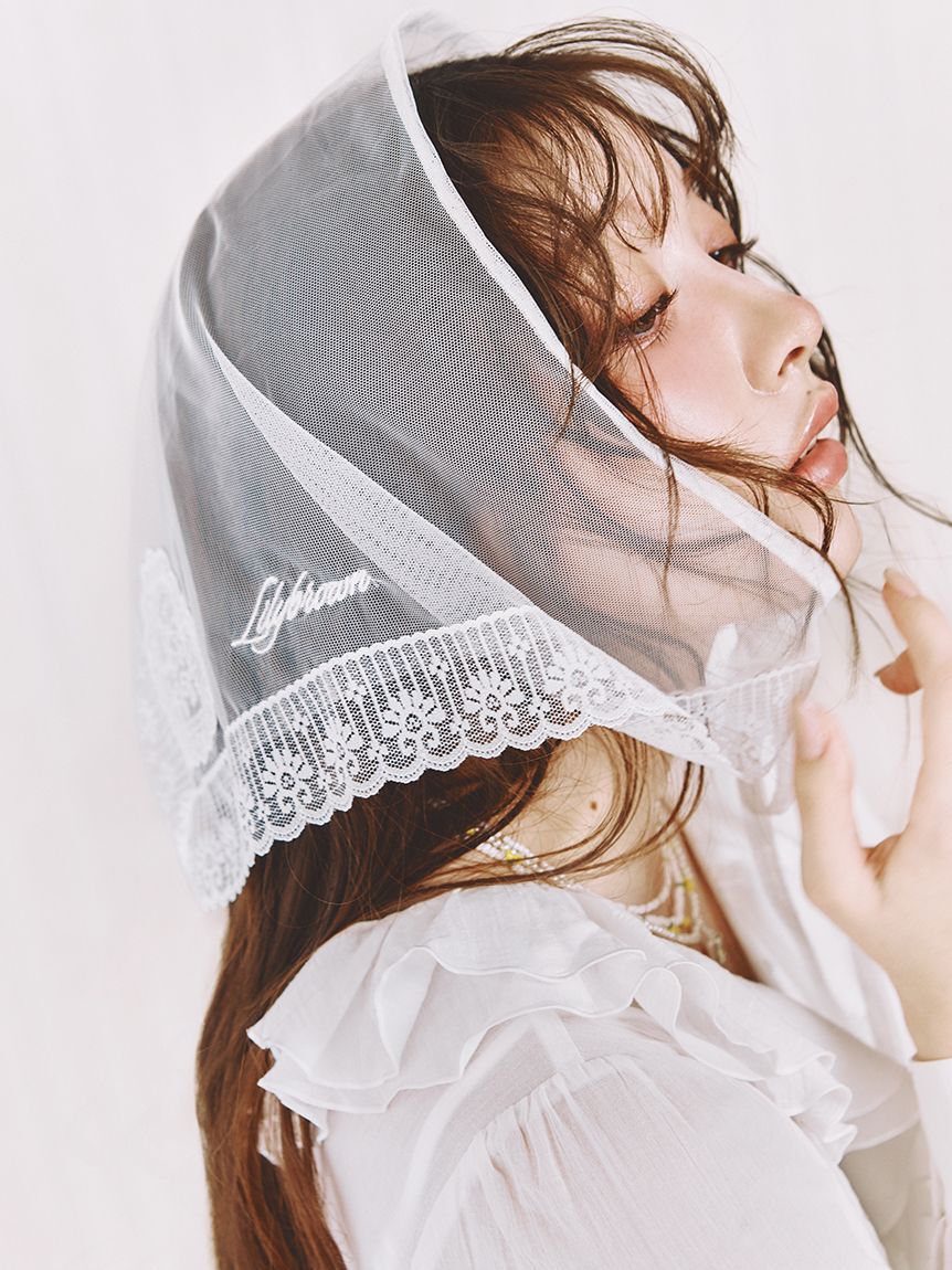 LILY BROWN Lingerie「【LILY BROWN Lingerie】Love letterバブーシュカ」|ヘアバンド|WHT