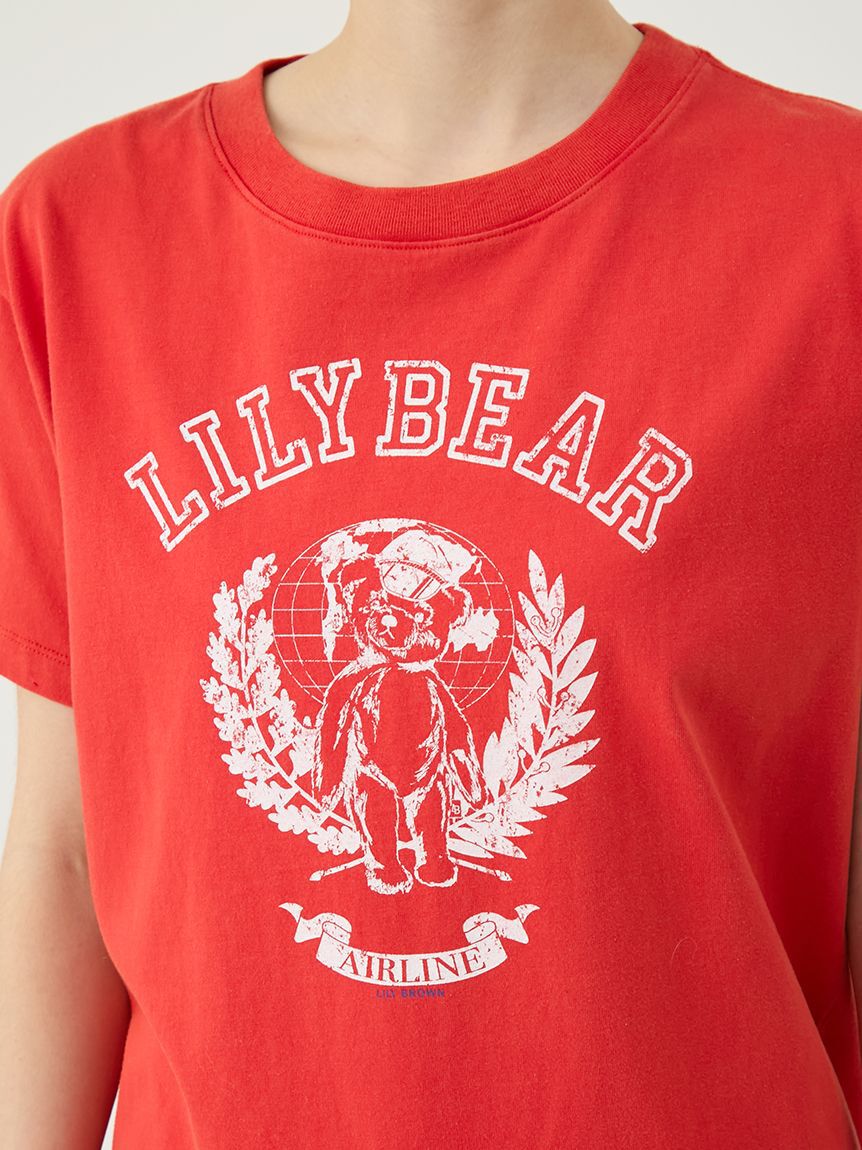 LILY BROWN「【Lily Bear】エアラインTシャツ」|Tシャツ・カットソー|