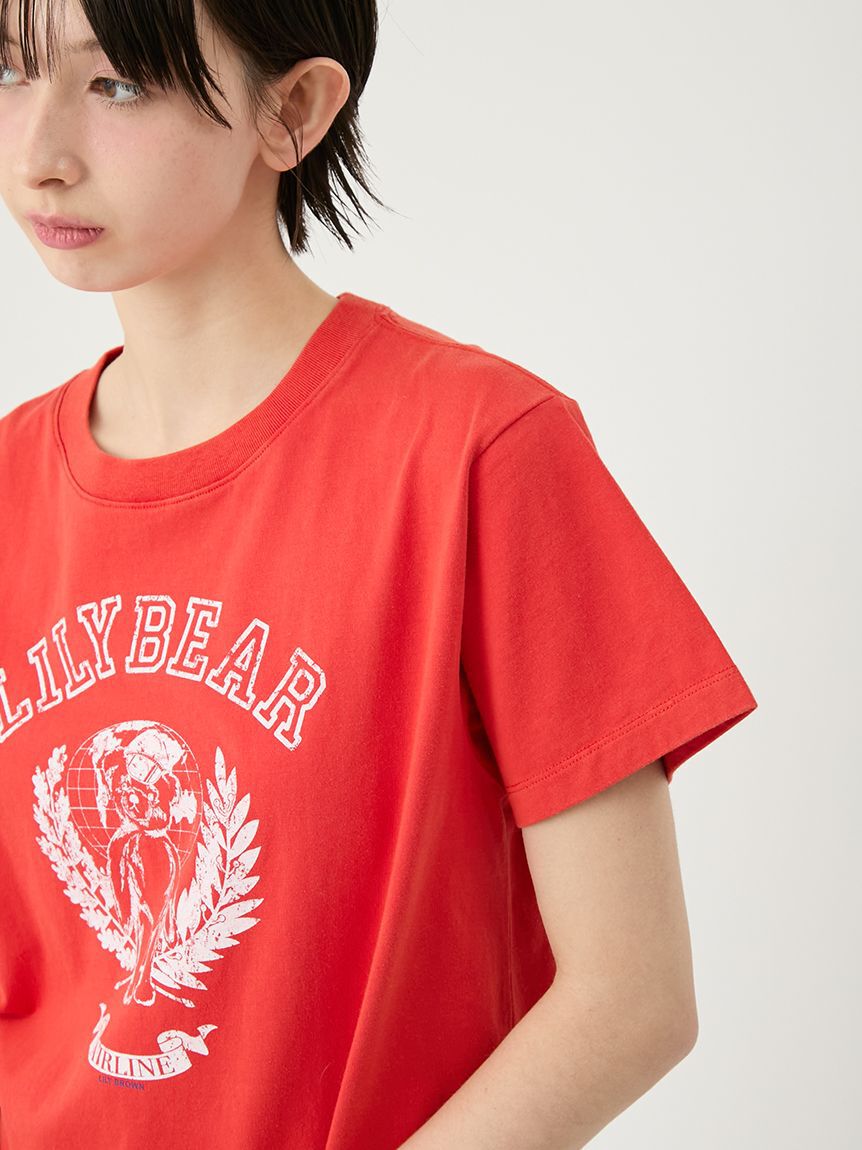 LILY BROWN「【Lily Bear】エアラインTシャツ」|Tシャツ・カットソー|
