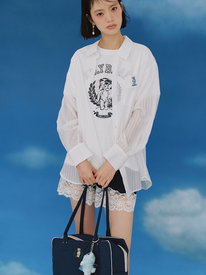 LILY BROWN「【Lily Bear】エアラインTシャツ」|Tシャツ・カットソー|