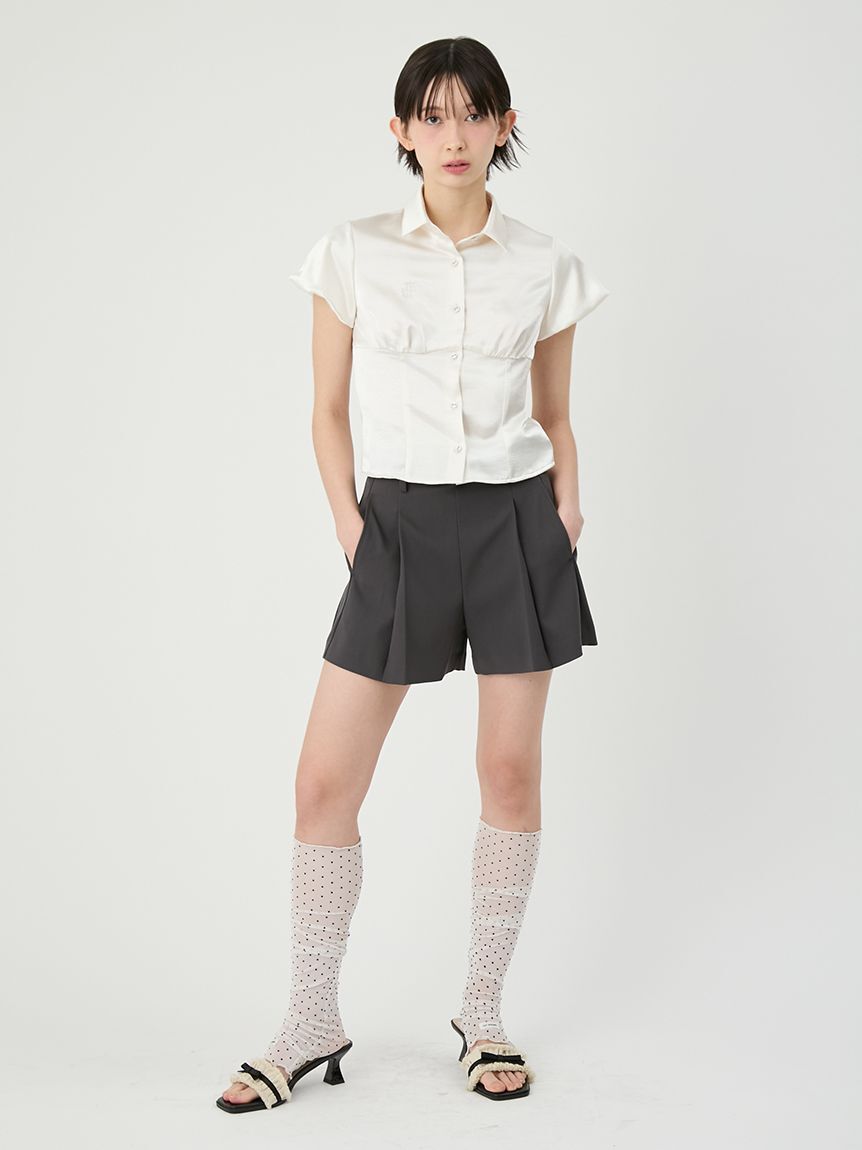 LILY BROWN「ベルト付きタックショートパンツ」|その他|