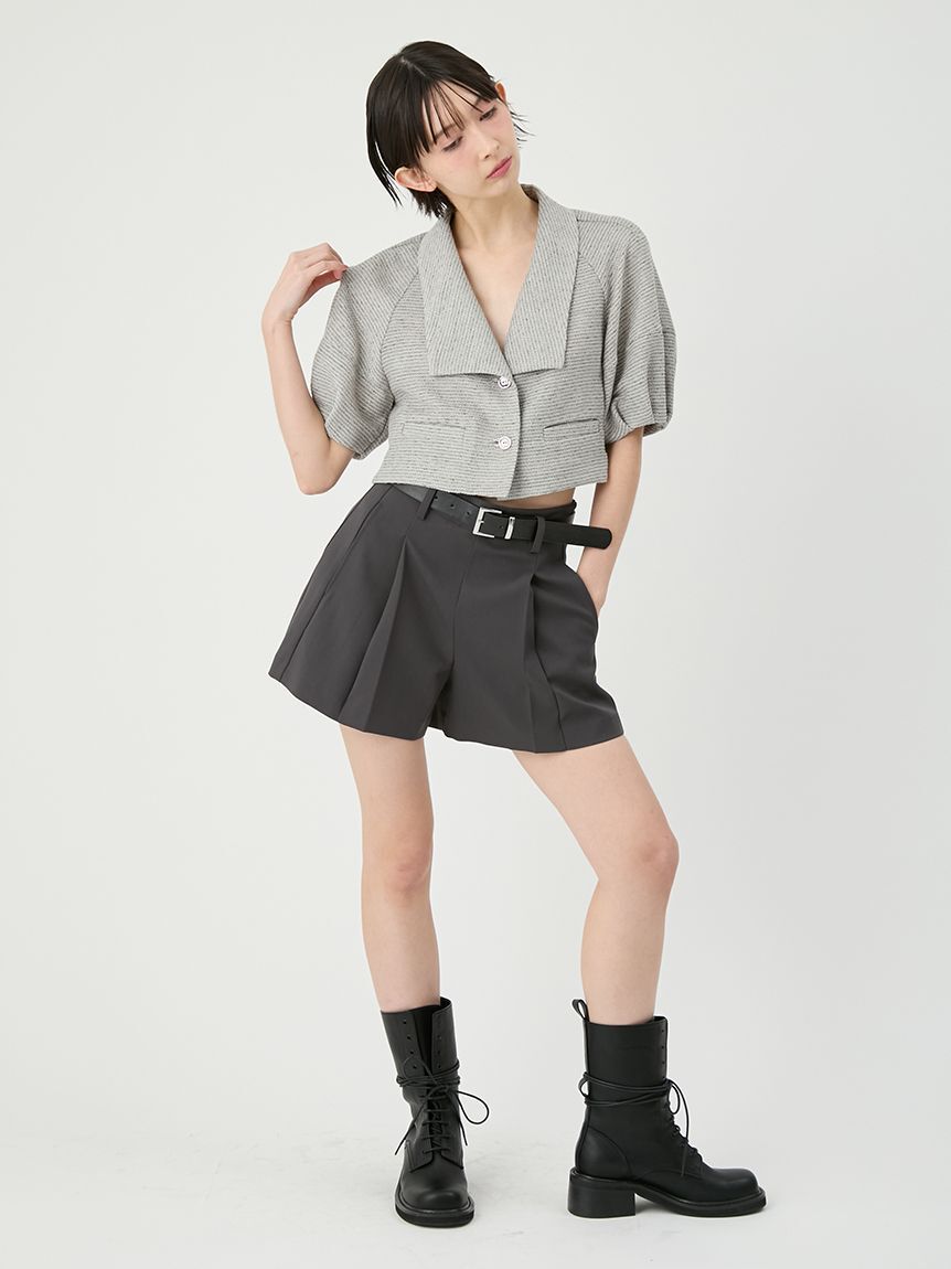 LILY BROWN「ベルト付きタックショートパンツ」|その他|