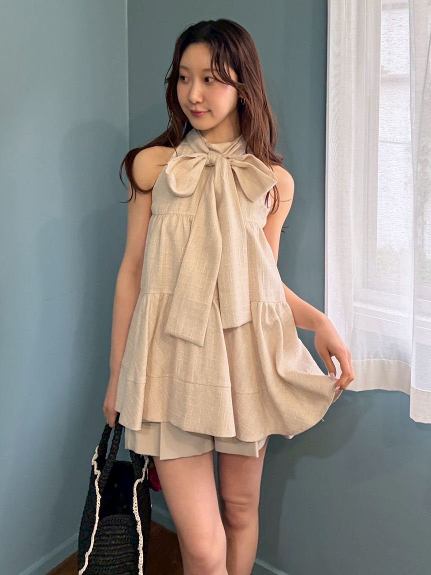 LILY BROWN「ベルト付きタックショートパンツ」|その他|