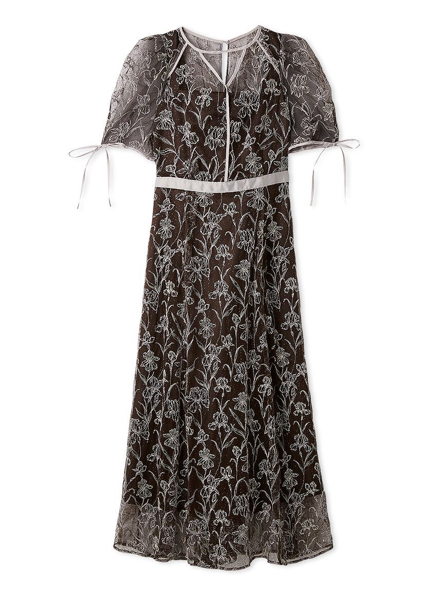 LILY BROWN「バイカラーエンブロイダリードレス」|ドレス|BRW