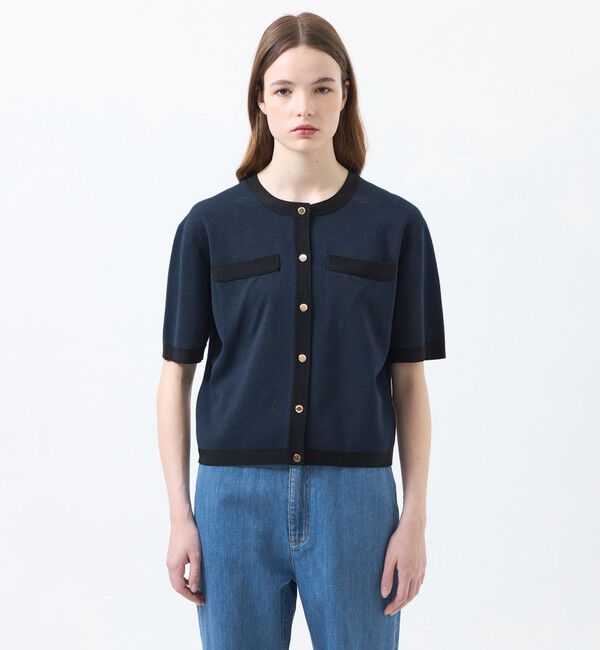 MACKINTOSH PHILOSOPHY「【ROYTON(ロイトン)】ハーフニットカーディガン」|ニット・セーター|