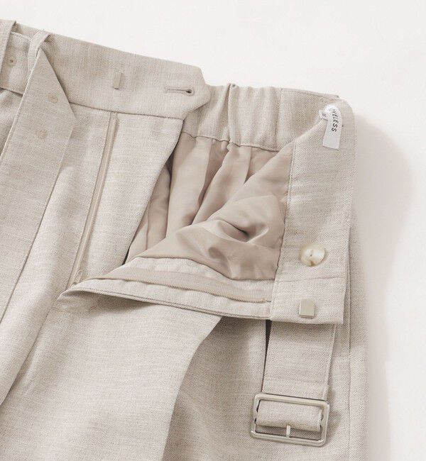  「オックスリネーラタックワイドパンツ」|スラックス|