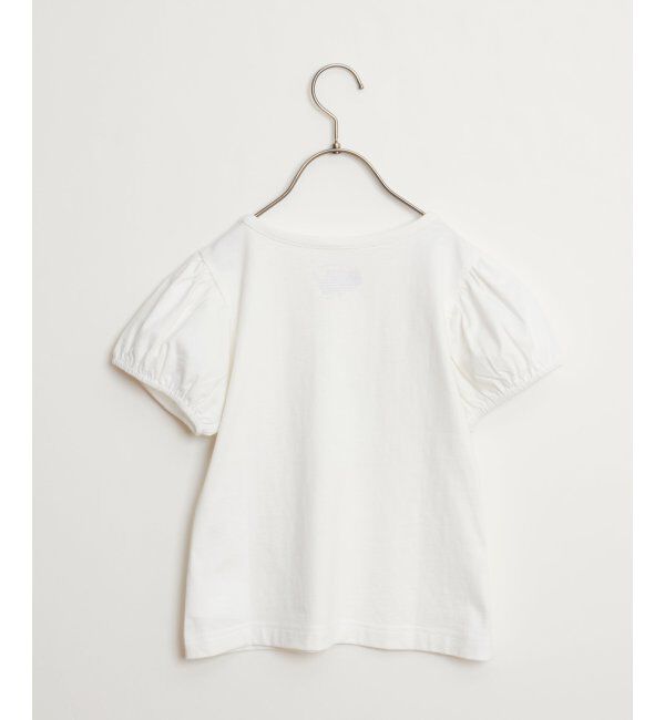 ikka kids「USAコットン パフスリーブプリントTシャツ（120~160cm）」|Tシャツ・カットソー|