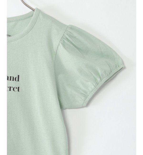 ikka kids「USAコットン パフスリーブプリントTシャツ（120~160cm）」|Tシャツ・カットソー|