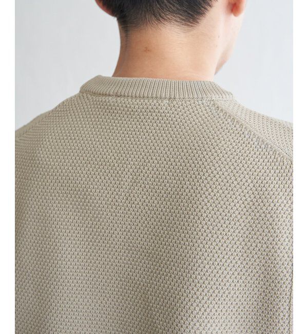 ikka「【洗濯機で洗える】GOKU楽ニット鹿の子ベスト」|ニット・セーター|